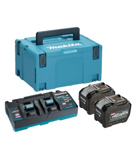 MAKITA Kit de baterías 40VMAX 8.0AH XGT BL4080Fx2 + DC40RB XGT Makpac 191Y97-1