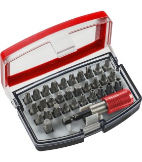 KWB Acc. Caja de puntas de 32 piezas, acero al cromo-vanadio,