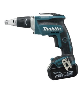 MAKITA Bat. DFS452RME 0-4,000rpm BL 18V LXT 5Ah screwdriver - includes batteries, charger and case