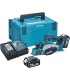 MAKITA Bat. Cepillo DKP180RMJ 82mm 18V LXT 4Ah - incluye baterías, cargador y maletín