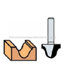 VIRUTEX fresa moldura d.25mm 2 ct.radio 6 mdur